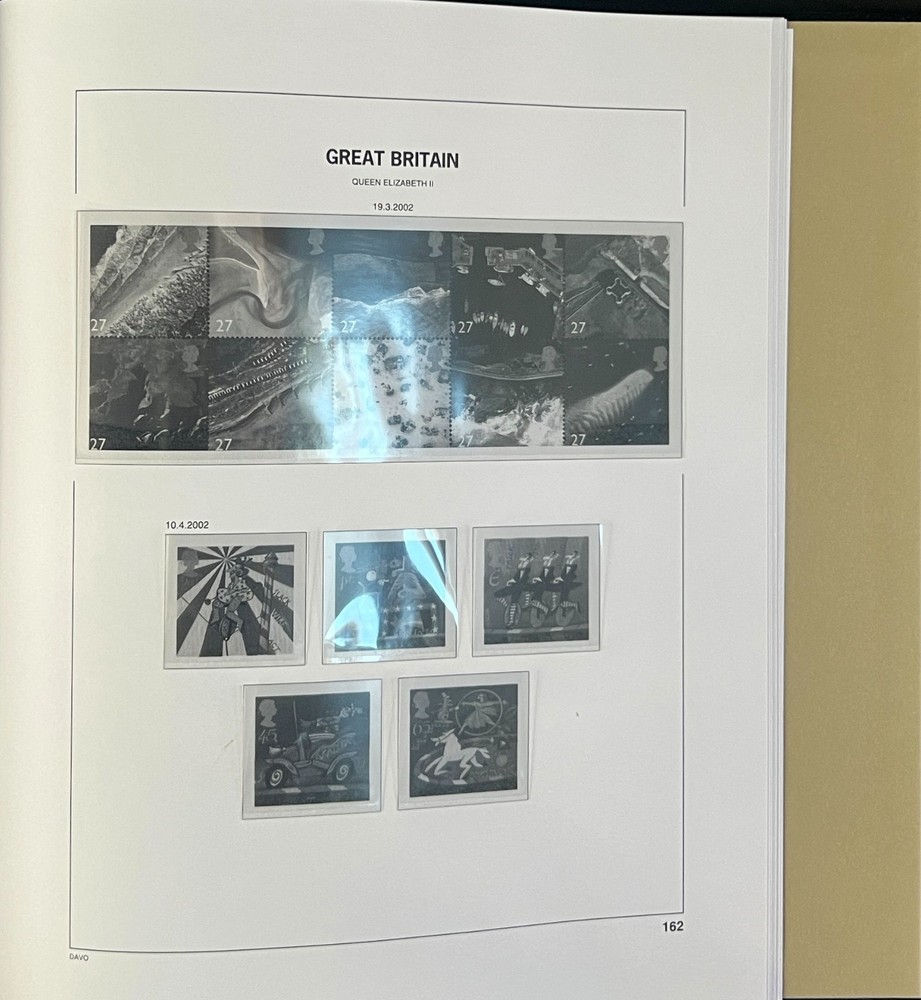 Great Britain Davo Lux Hingeless Album 2000-2002 ZAYIX