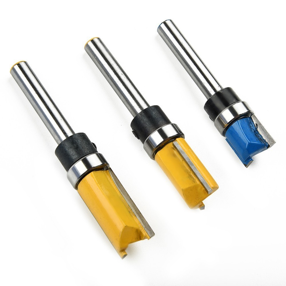 1/4 Shank Extra Cutting Straight Router Bit Flush Trim Pattern Milling Cutter