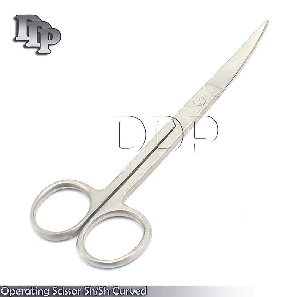 4 Operating Dissecting Scissor 5.5" Sharp Sharp Curved Surgical Instruments