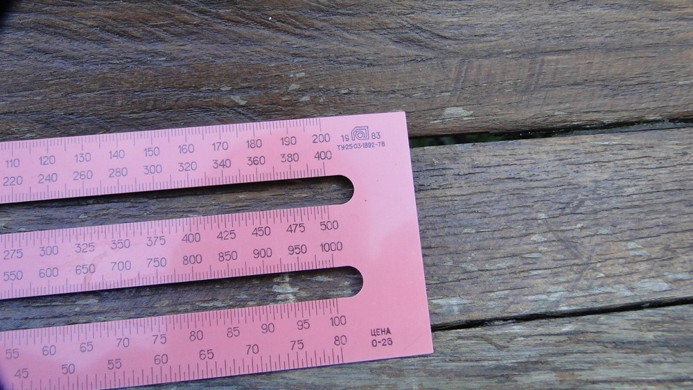Vintage Soviet USSR Military Scale Rule