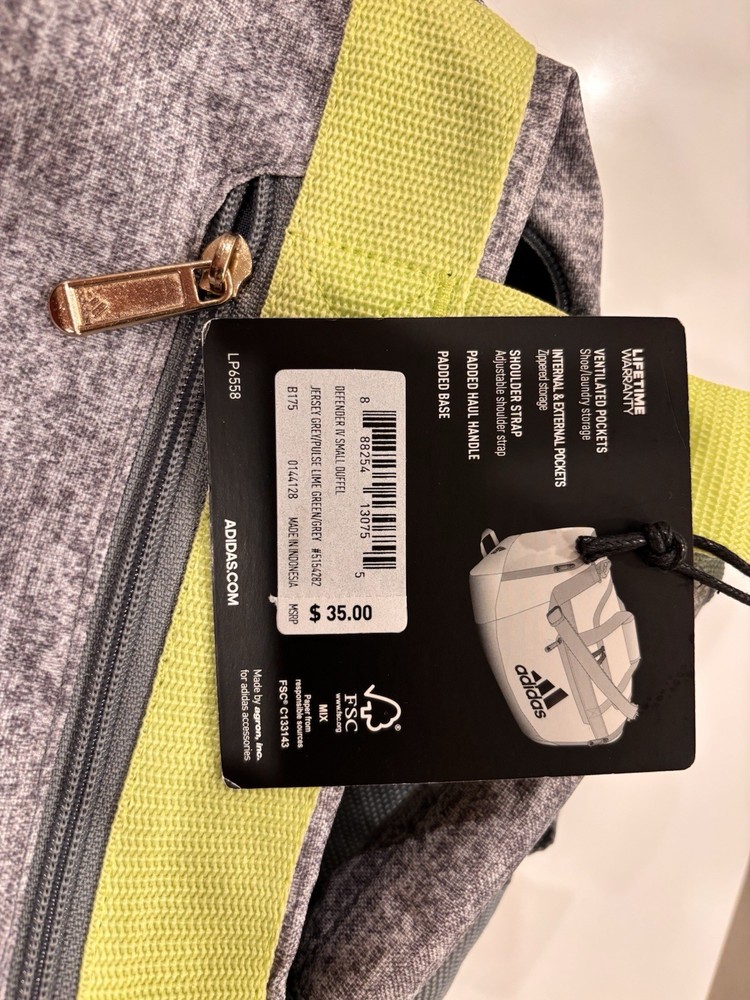 adidas small duffle bag
