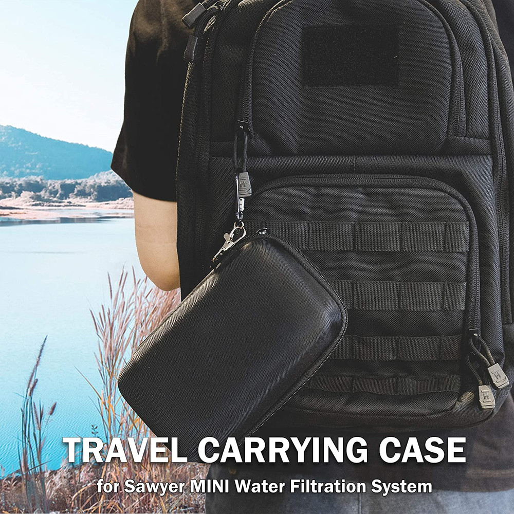 (Case ONLY Carrying Case for Sawyer Mini Water Filter, Shockproof Hard Storage