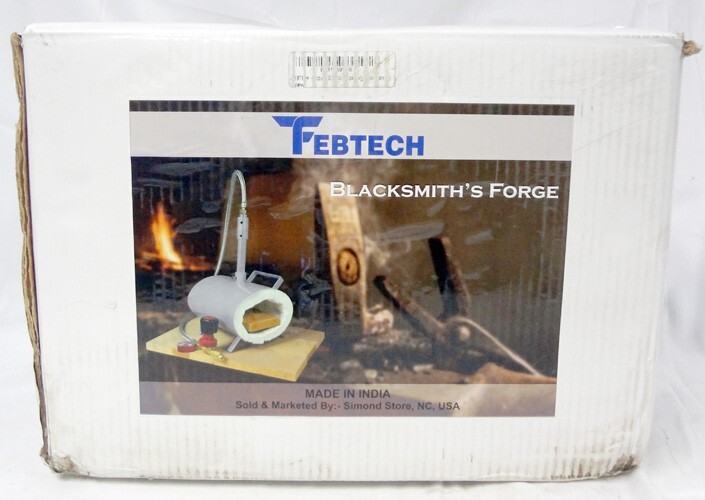Febtech Propane Gas Forge Single Burner Portable Blacksmithing Forge NIB Sealed!