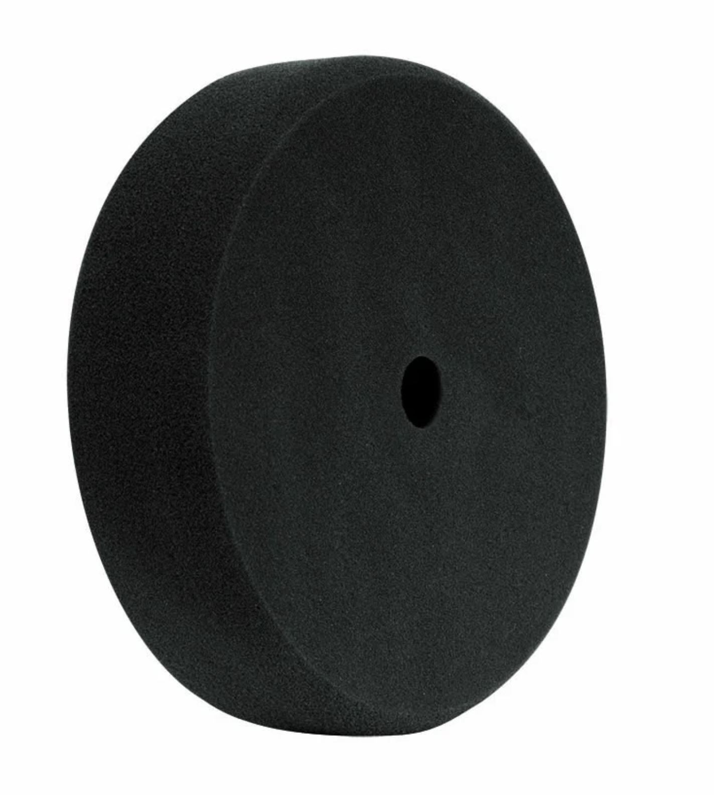 Buff & Shine 2000G 8″ x 2″ Recessed Hook & Loop Black Foam Grip Buffing Pad