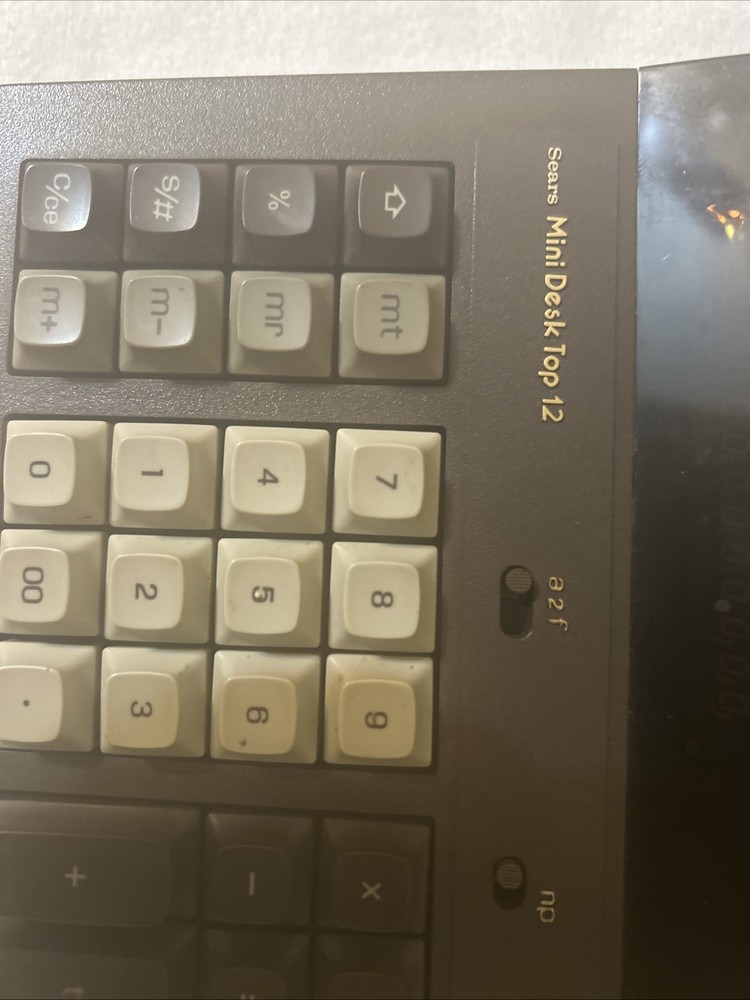 Vintage Sears PD 10 Adding Machine/Calculator Good Condition!