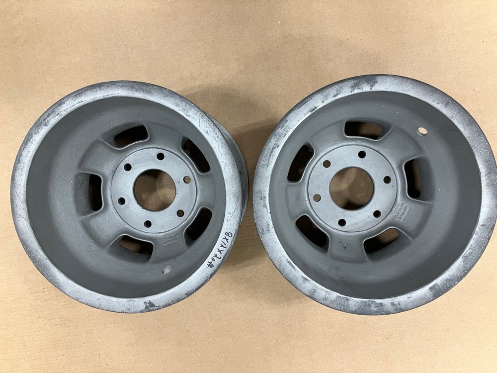 Two Halibrand 12" X 8" Magnesium Midget Wheels
