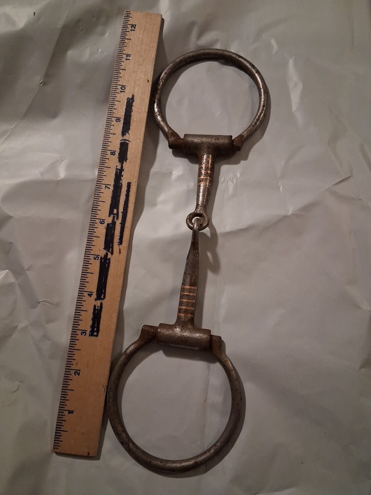 Snaffle Bit 5" D-Ring Heavy 10.4 Oz 3" Rings Copper Inlay