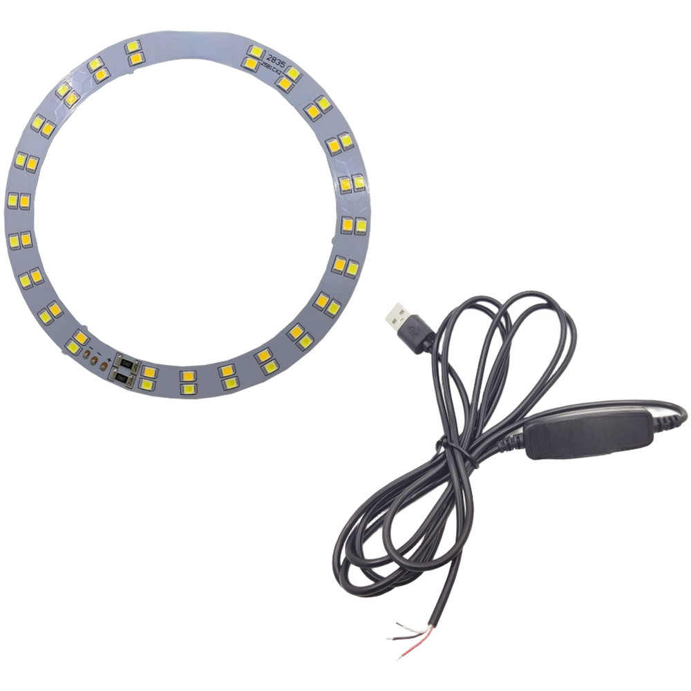 Compact LED Ring Light 11 2x9 2cm for Selfie Video and Makeup Application