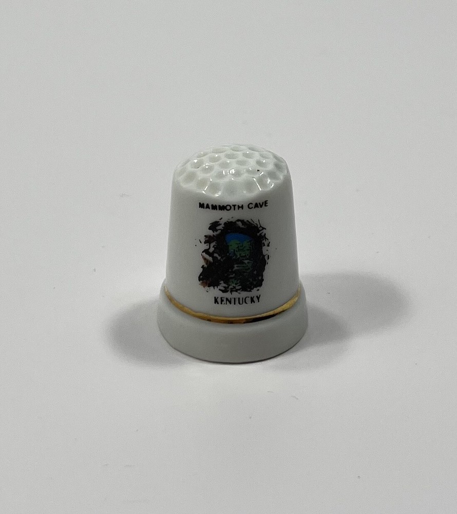 Mammoth Cave Porcelain Thimble Kentucky