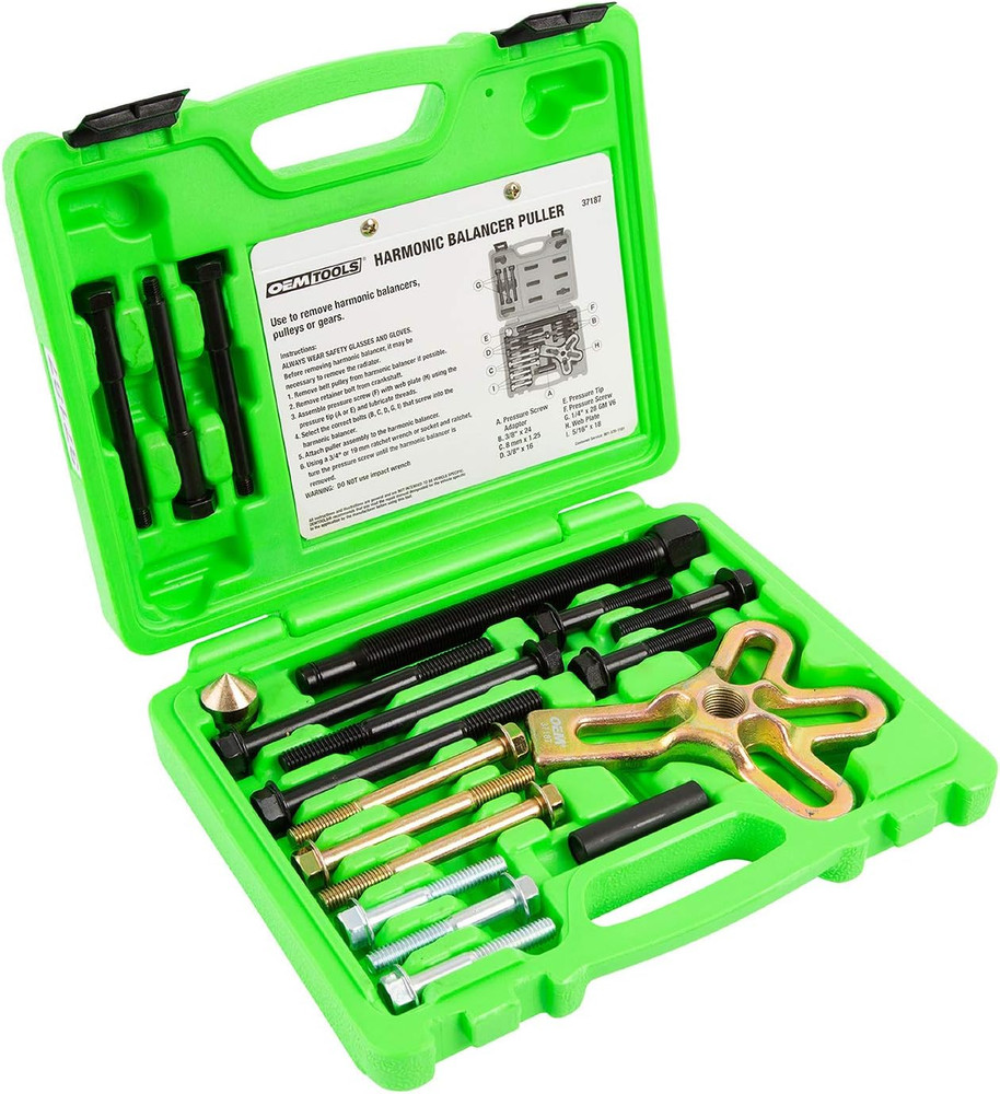 37187 Harmonic Balancer Puller Kit, Heat-Treated Steel Harmonic Balance Puller Y