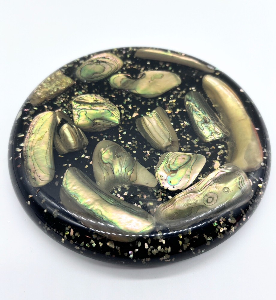 Abalone Shell Lucite Trivet