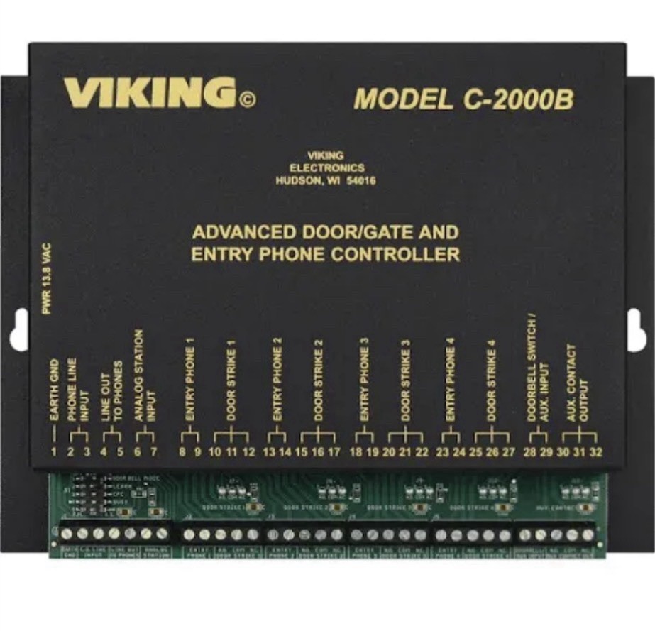 Viking C-2000B Door Entry Phone Controller Caller ID/Call Waiting