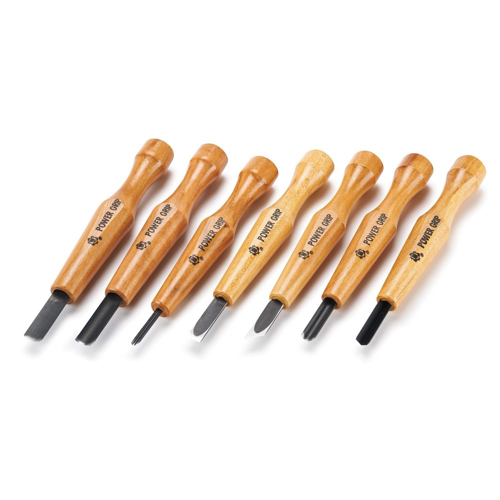 Mikisyo 7 Piece Power Grip Carving Tools Set Japan Import