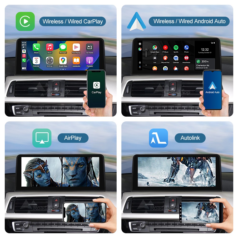 10.25"CarPlay Linux Touch Screen For BMW 3 4 serie F30 F31 F32 F33 F34 F36 NBT