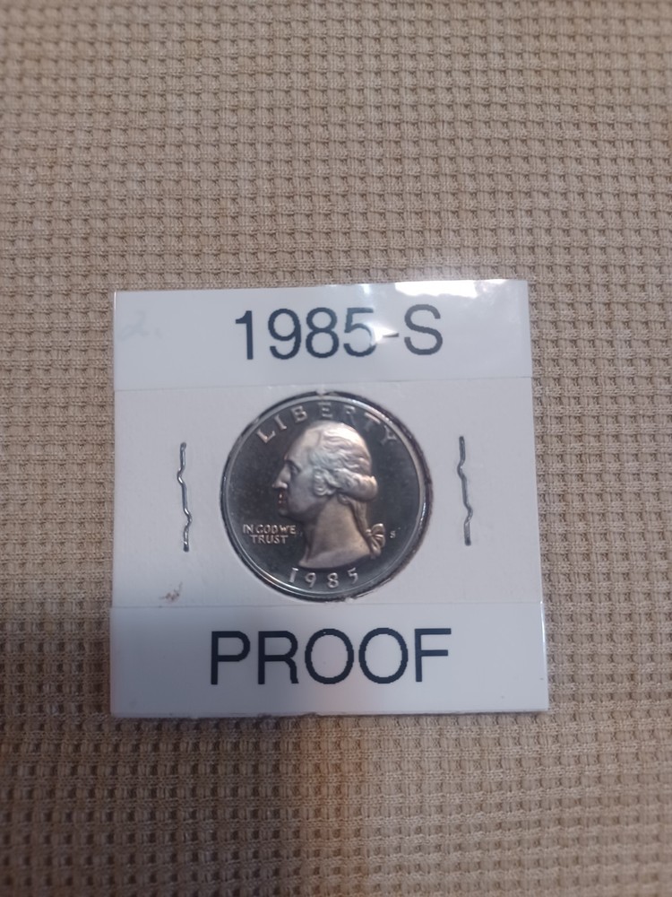 1985-S quarter gem proof