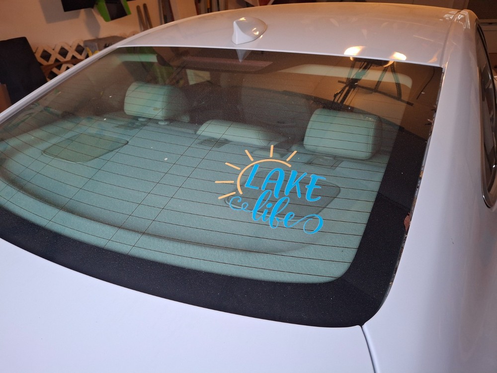 Lake Life Window Decal, see description