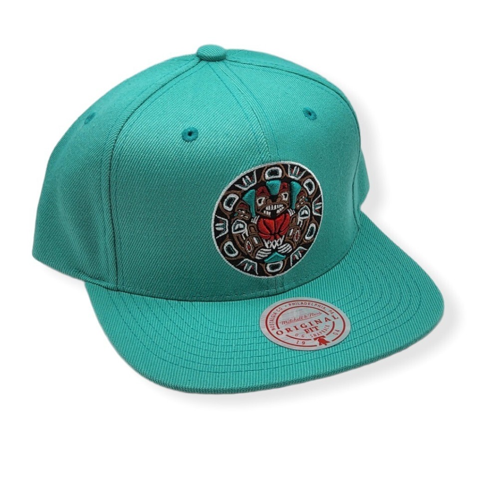 Mitchell & Ness Memphis Grizzlies Core Basic HWC Teal Adjustable Snapback Hat