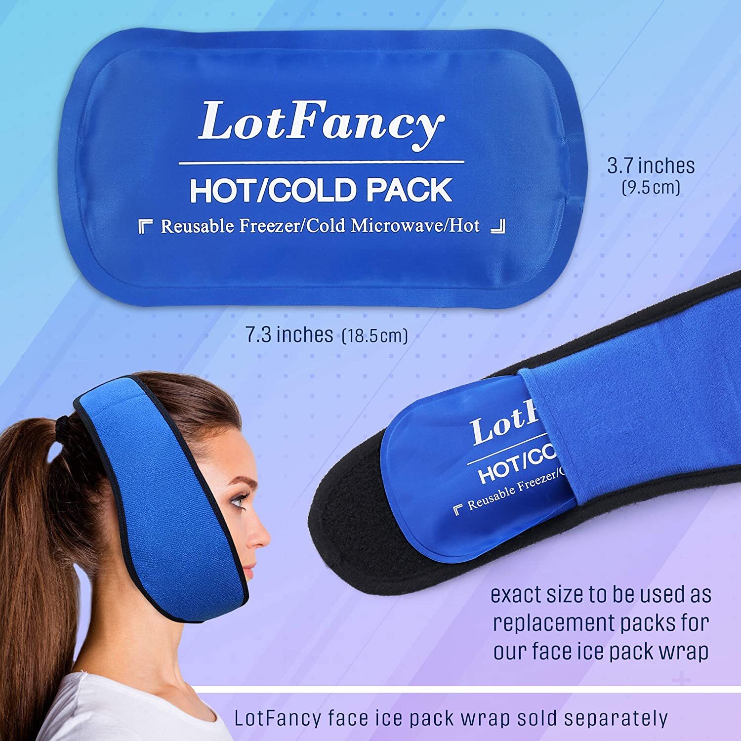 Reusable Hot Cold Compress Gel Ice Pack for Sports Injuries Pain Relief Packs