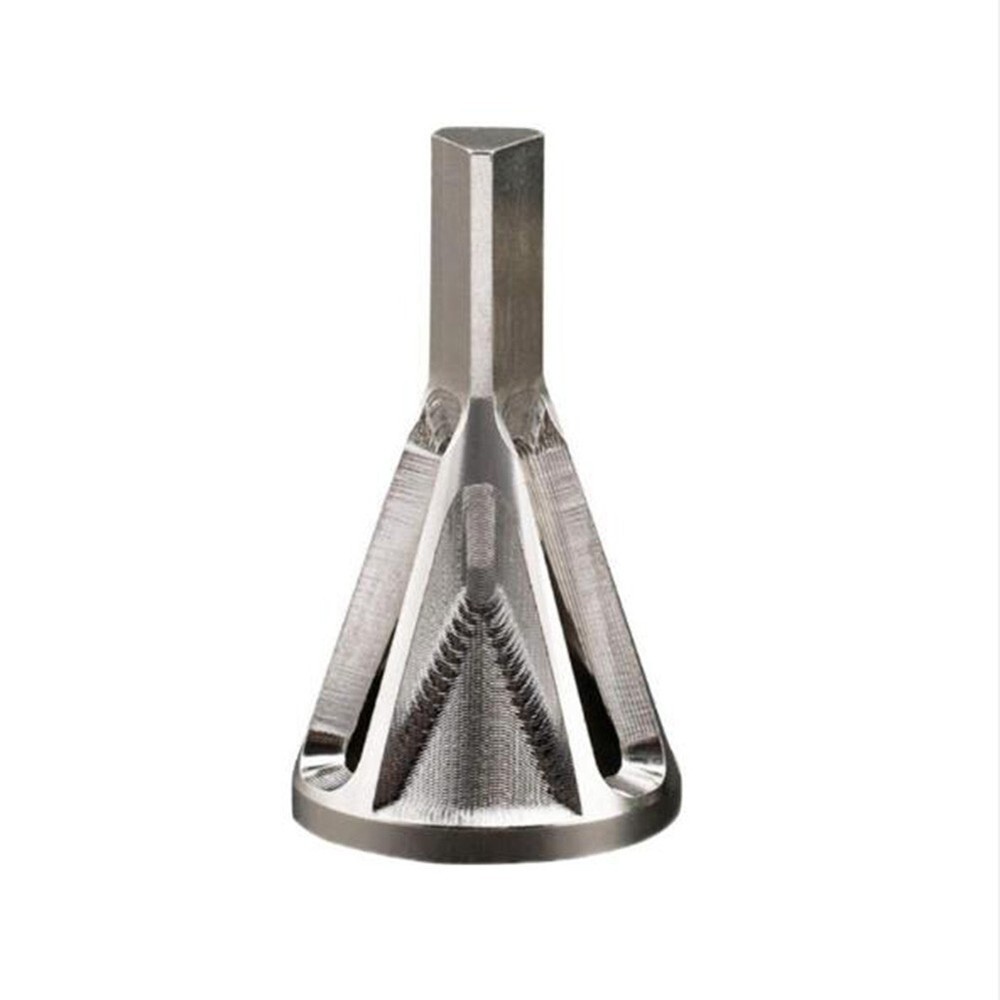 1Pcs Silver Triangle/Silver Hexagon Deburring Drill Bit Outer Chamfer Metal Tool