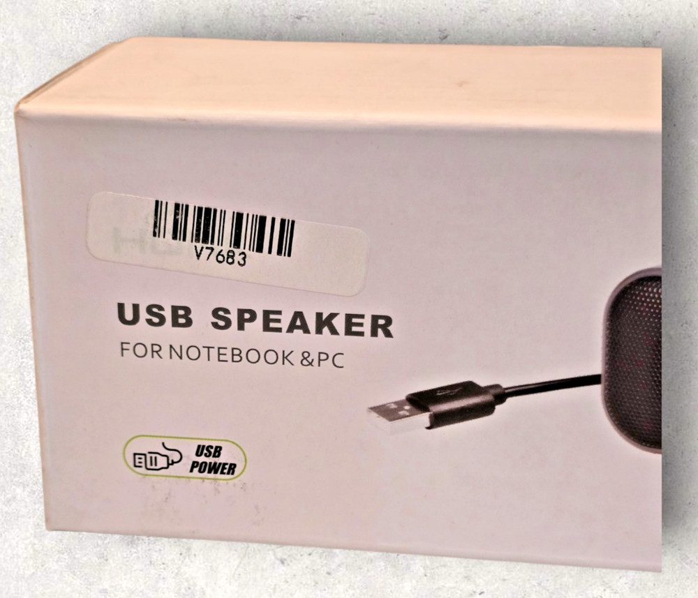 New Open Box USB Honk Speaker Notebook PC Plug And Play Music Computer Laptop