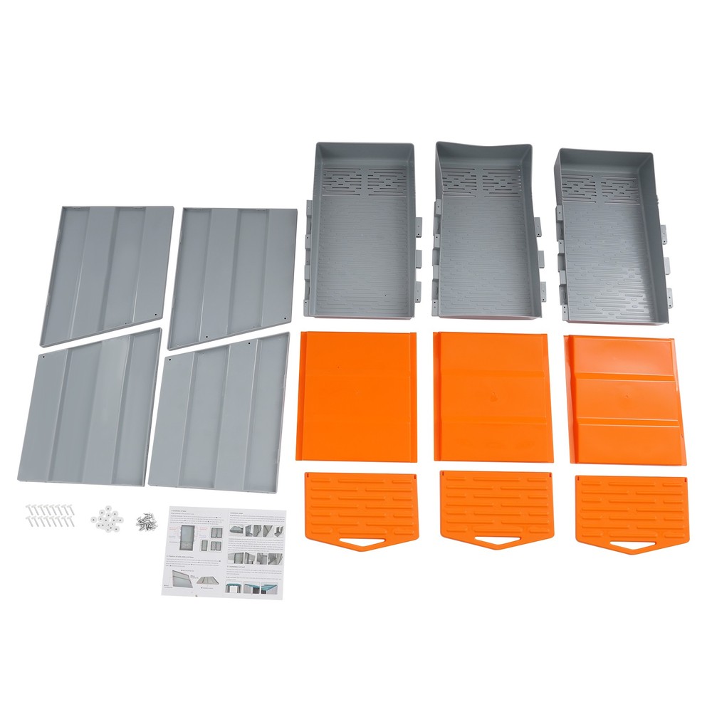 3-Compartment Modern Chicken Nesting Box Chicken Laying Box with Egg Collection