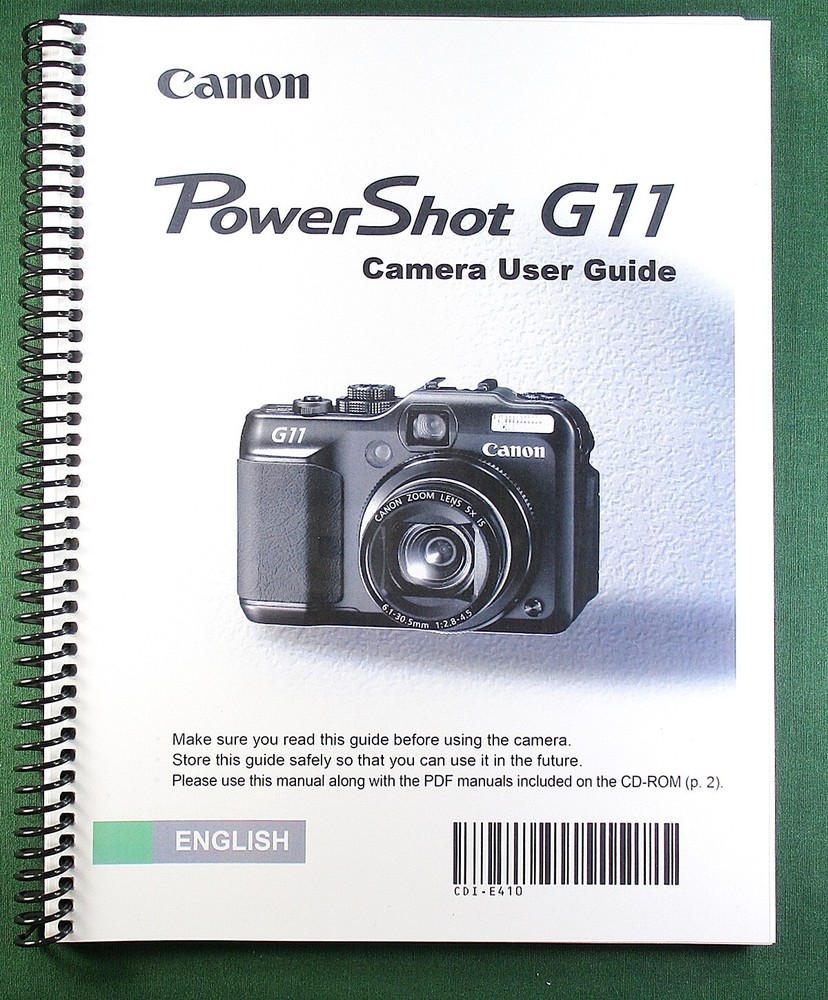 Canon PowerShot G11 Instruction Manual: 196 Pages & Protective Covers