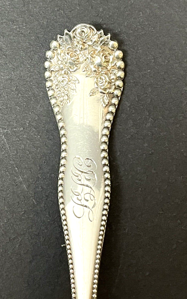 One Gorham Sterling Silver 7" Fork 37.5 Gr. Lancaster W/Mono ML
