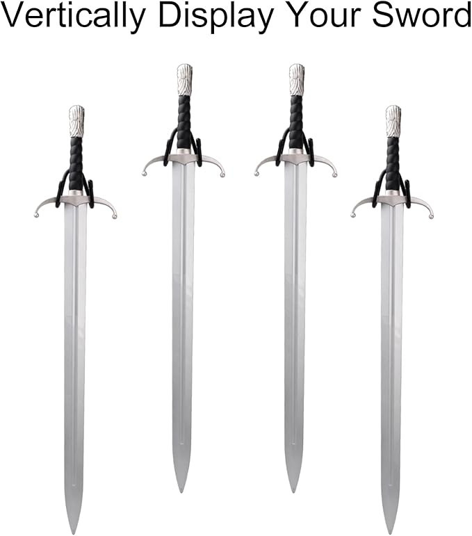 4 Pack Small Adjustable Sword Wall Mount Display Rack Stand Holder Hook Hange...