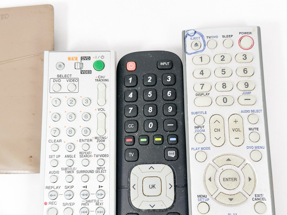 Mixed Electronics Lot TV Remotes Camera Calculators Vintage