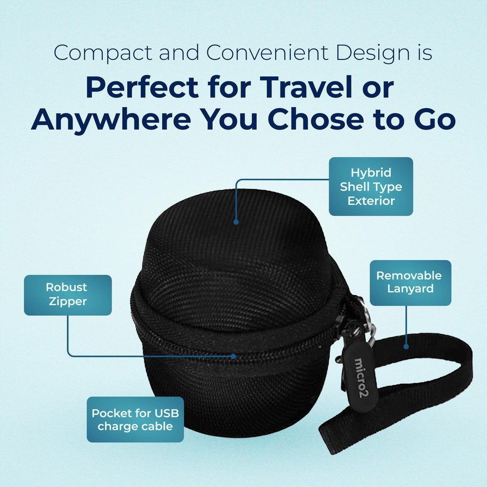 Adaptive Sound Technologies Carrying Case for LectroFan Micro & Micro2 Black