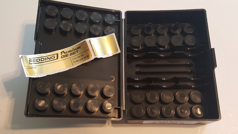 01098 REDDING BLACK PLASTIC DIE STORAGE BOX - NEW - FREE SHIP