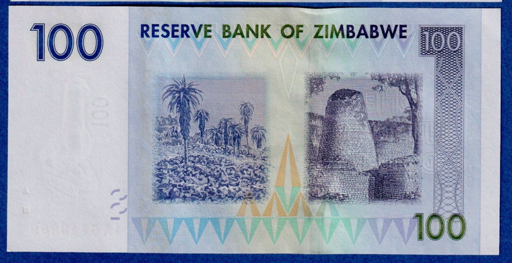 ZIMBABWE 100 DOLLARS, 2007, P-69, AA Prefix UNC Note