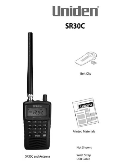 Uniden Handheld Scanner - Black (SR30C)