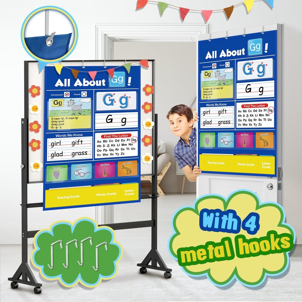 SkilLify Alphabet Learning Pocket Chart, Circle Time Pocket-sized