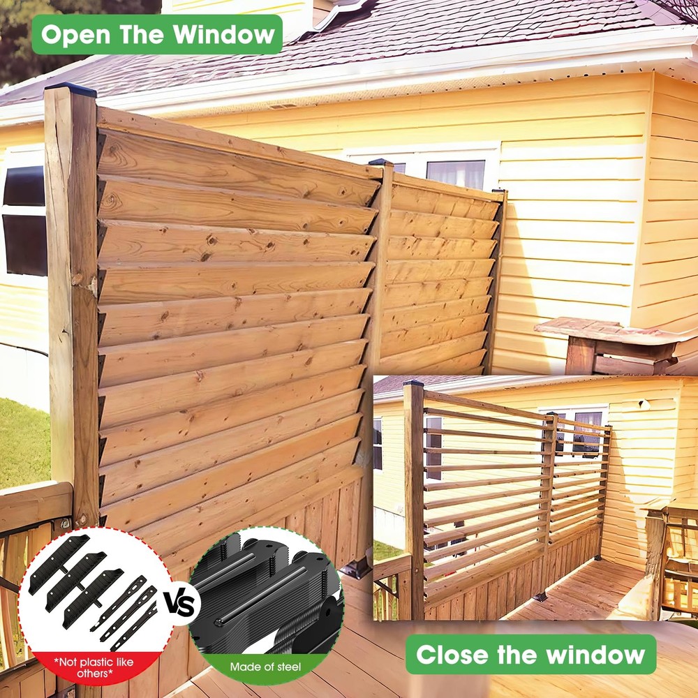 Louver Bracket Kit, Deck Sunblind System Hardware , New Open Box - Bag torn open