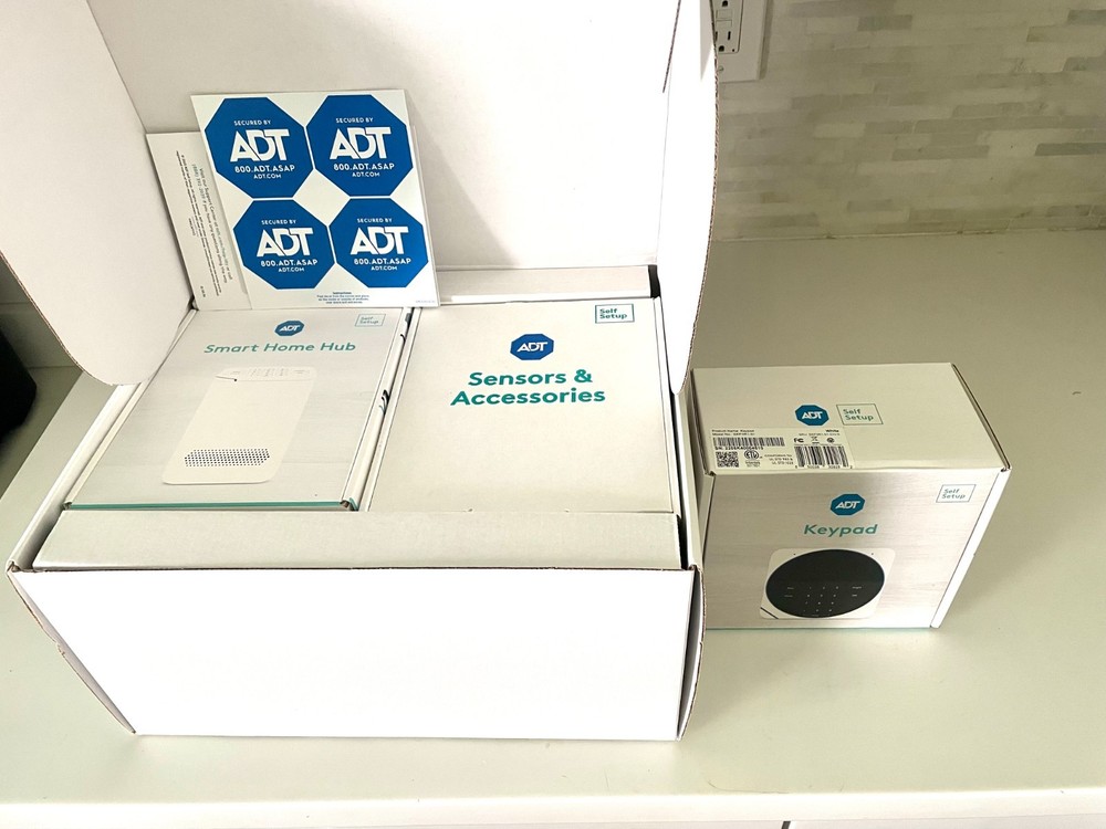 ADT+ Self Setup Alarm System + Door/Window and Motion Sensor  + KEYPAD  !