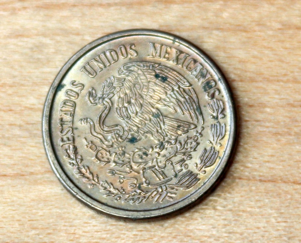 1977 Mexico 10 Centavos Corn