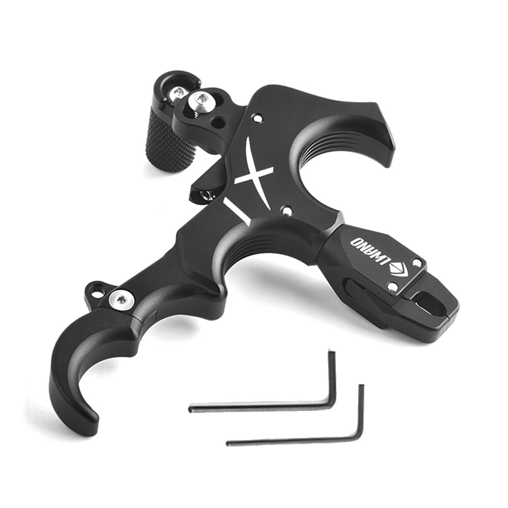 Compound Bow Release Aids 3/4 Finger Thumb Trigger Caliper Interchangeable USA