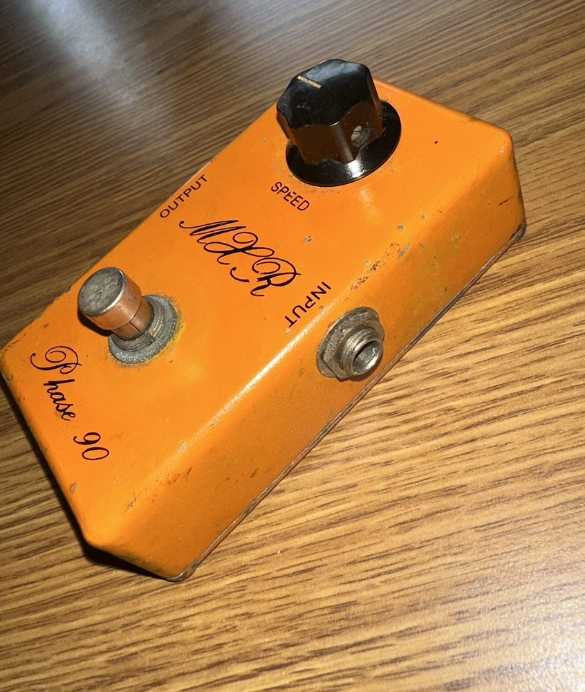 Vintage MXR Phase 90 Guitar Pedal Script Logo Bud Inside Stamp *Untested*