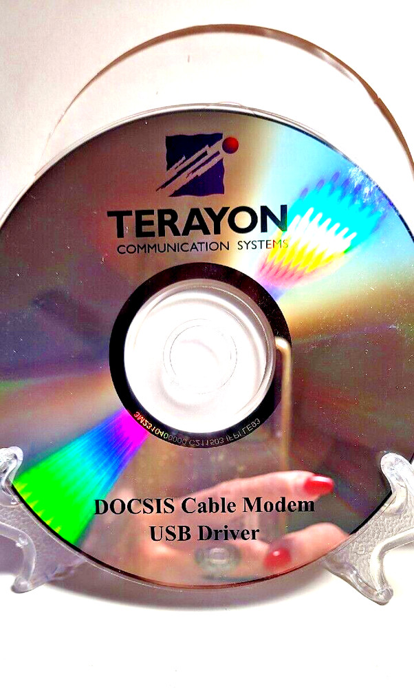 Terayon Communication Systems DOCSIS Cable Modem USB Driver Software Computer CD
