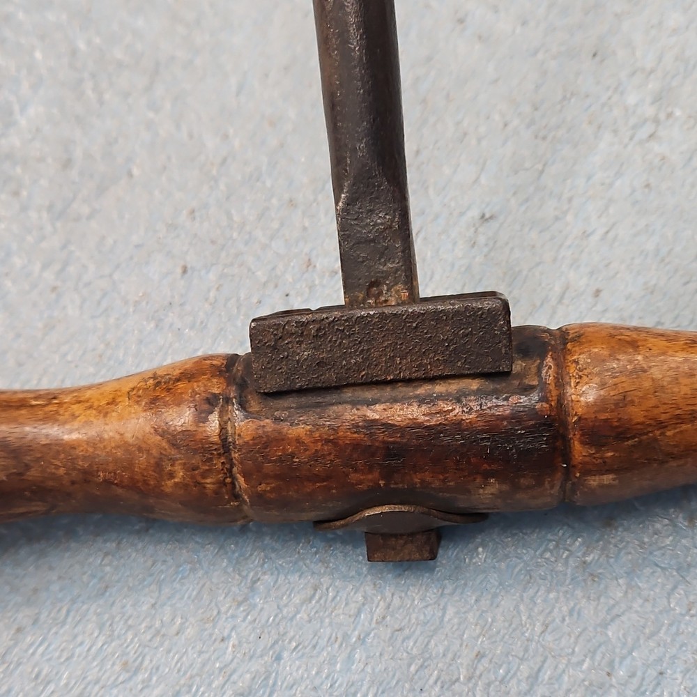 Antique 2" Excelsior T-Handle Wood Auger Irwin Pattern Coarse Thread Frame Tool