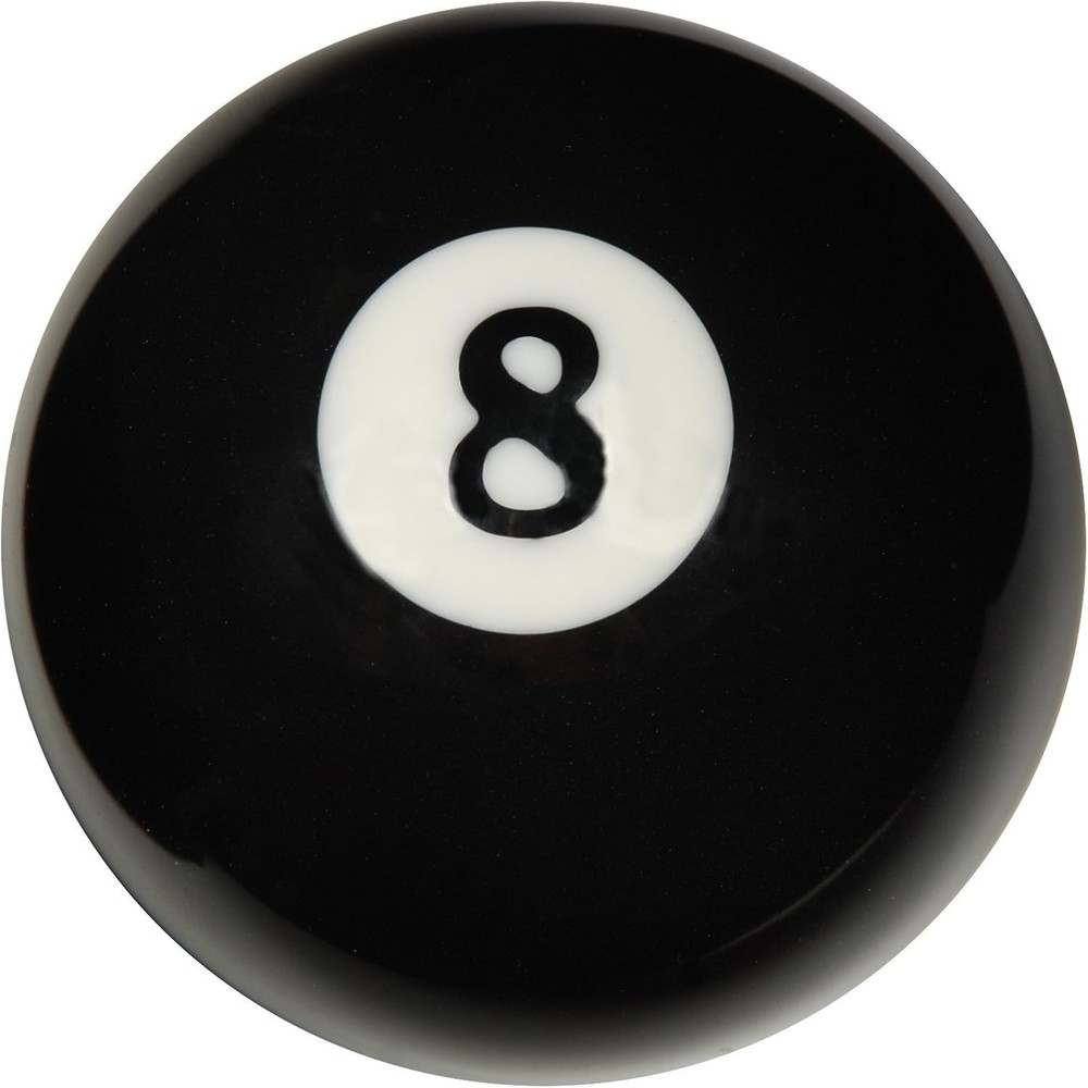 2 1/4" Black Pool 8 Ball - Durable Polyester for Superior Billiards Performance