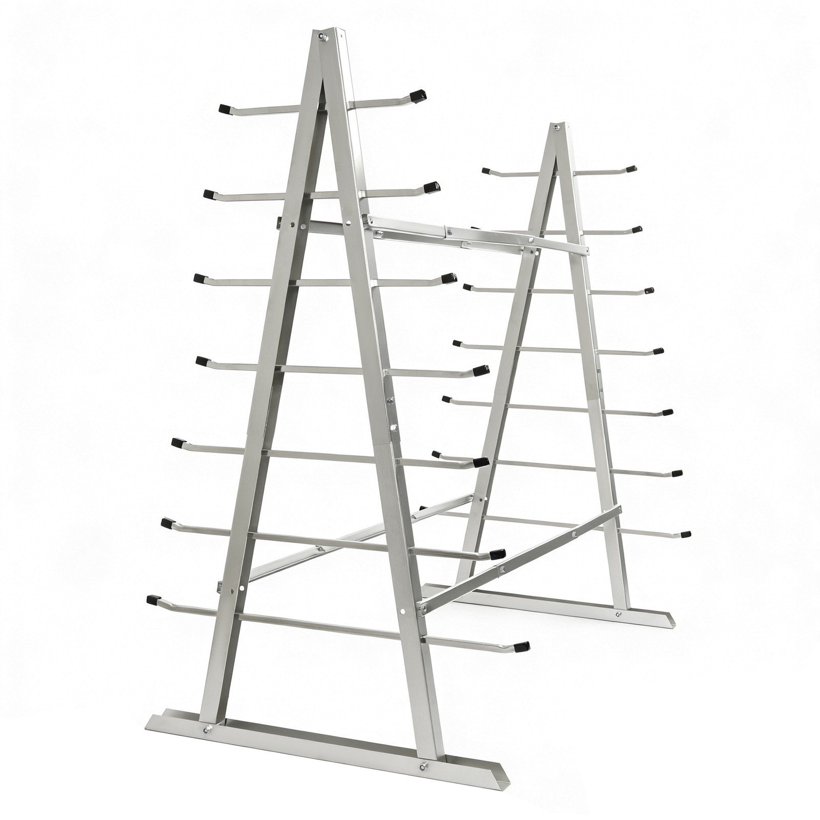 Heavy Duty Steel Horizontal Storage Rack with 7-Tier For Lumber/Pipe Organizer