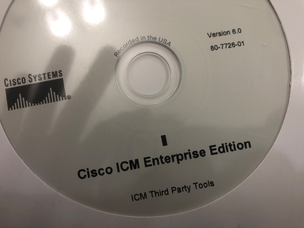Cisco ICM Enterprise Edition Version 6.0 New 80-7726-01