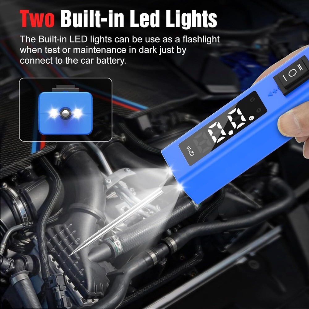 Auto Digital Power Probe Circuit Electrical Tester Test Lead Device System 0-80V