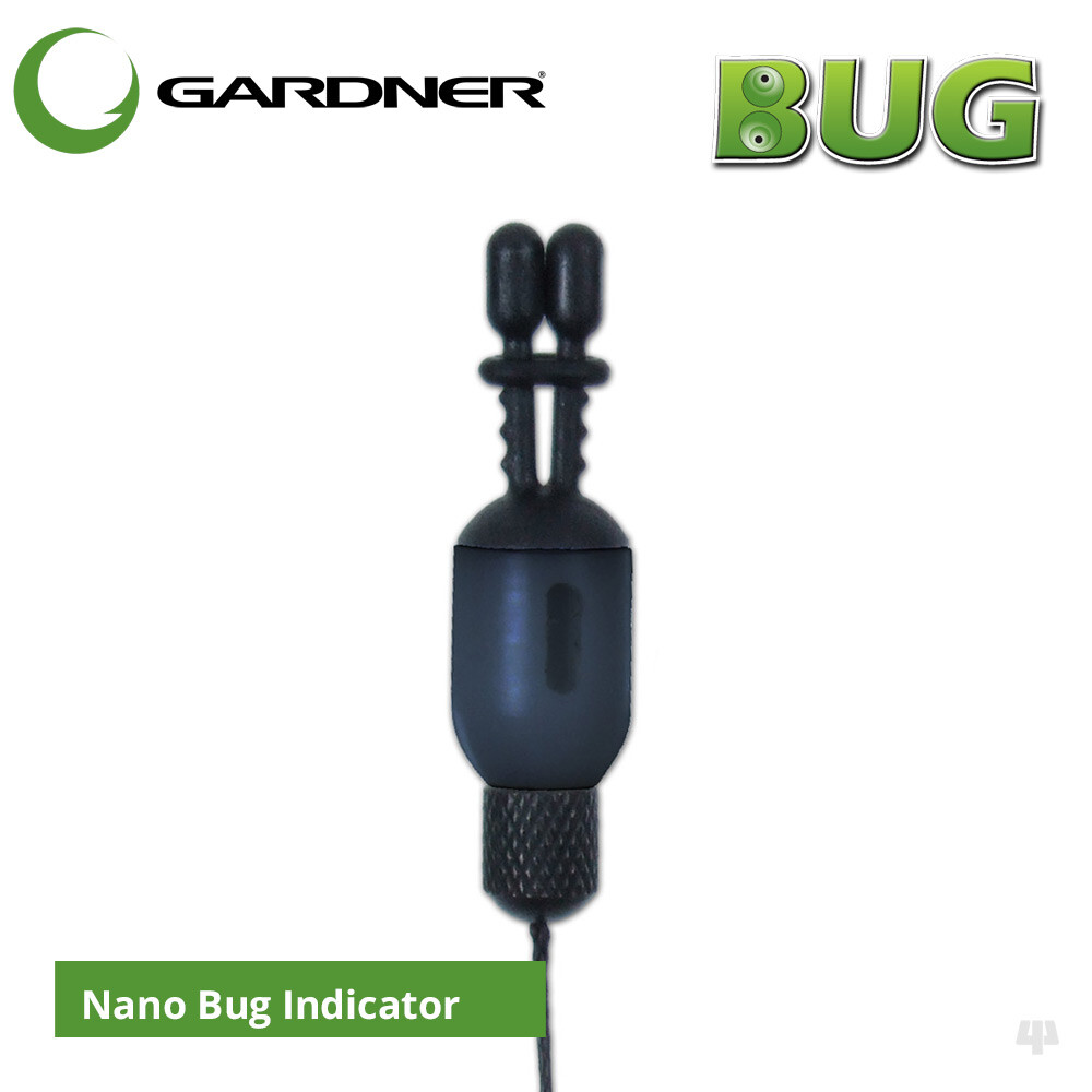 Gardner Tackle Nano Bug Bite Indicator Black - Carp Pike Coarse Fishing Bobbin
