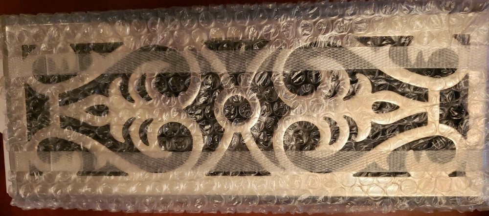 NEW RESTORATION HARDWARE SCROLL GRILLWORK REGISTER COVER - NICKEL