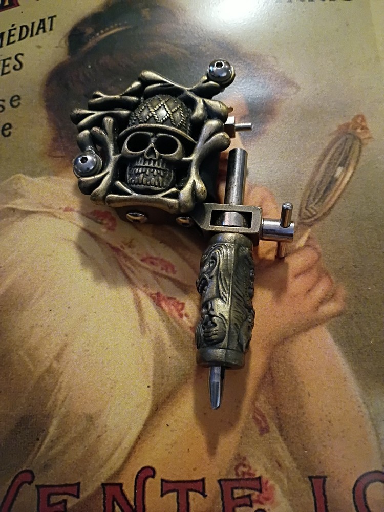 Tattoo Machine Skull Skeleton Roller Tattoo Machine...BQ.....