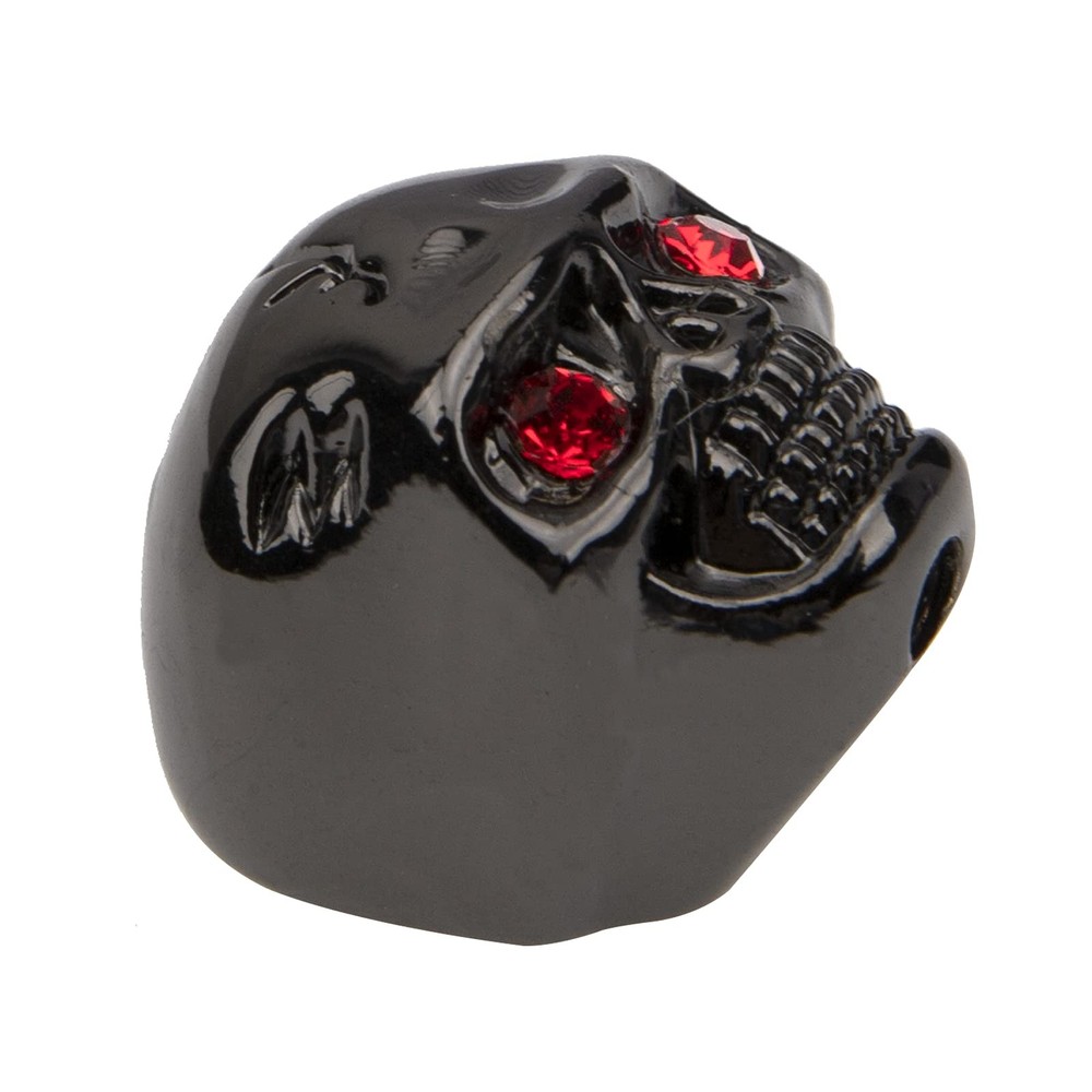 Yootones 4Pcs Electric Guitar Tone Knobs - Skull Head Compatible Black