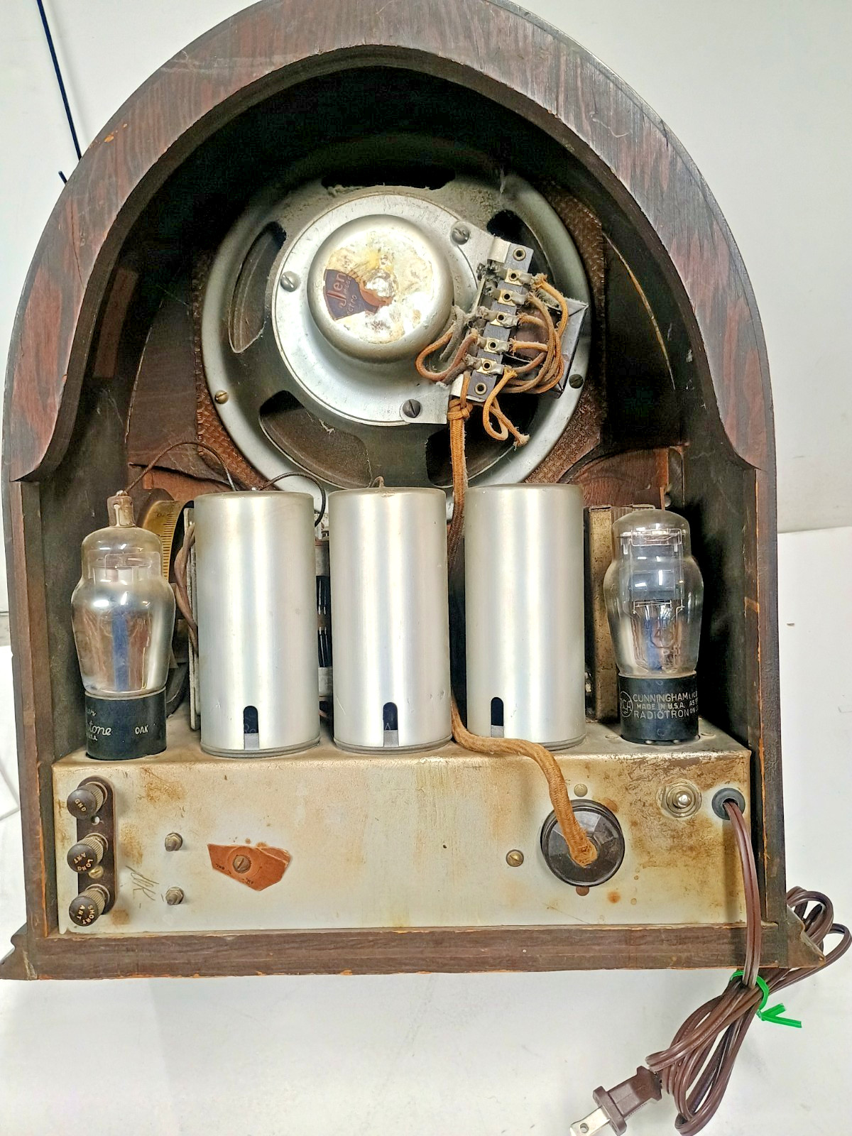 Echophone Cathedral Tube Radio Works, Nice